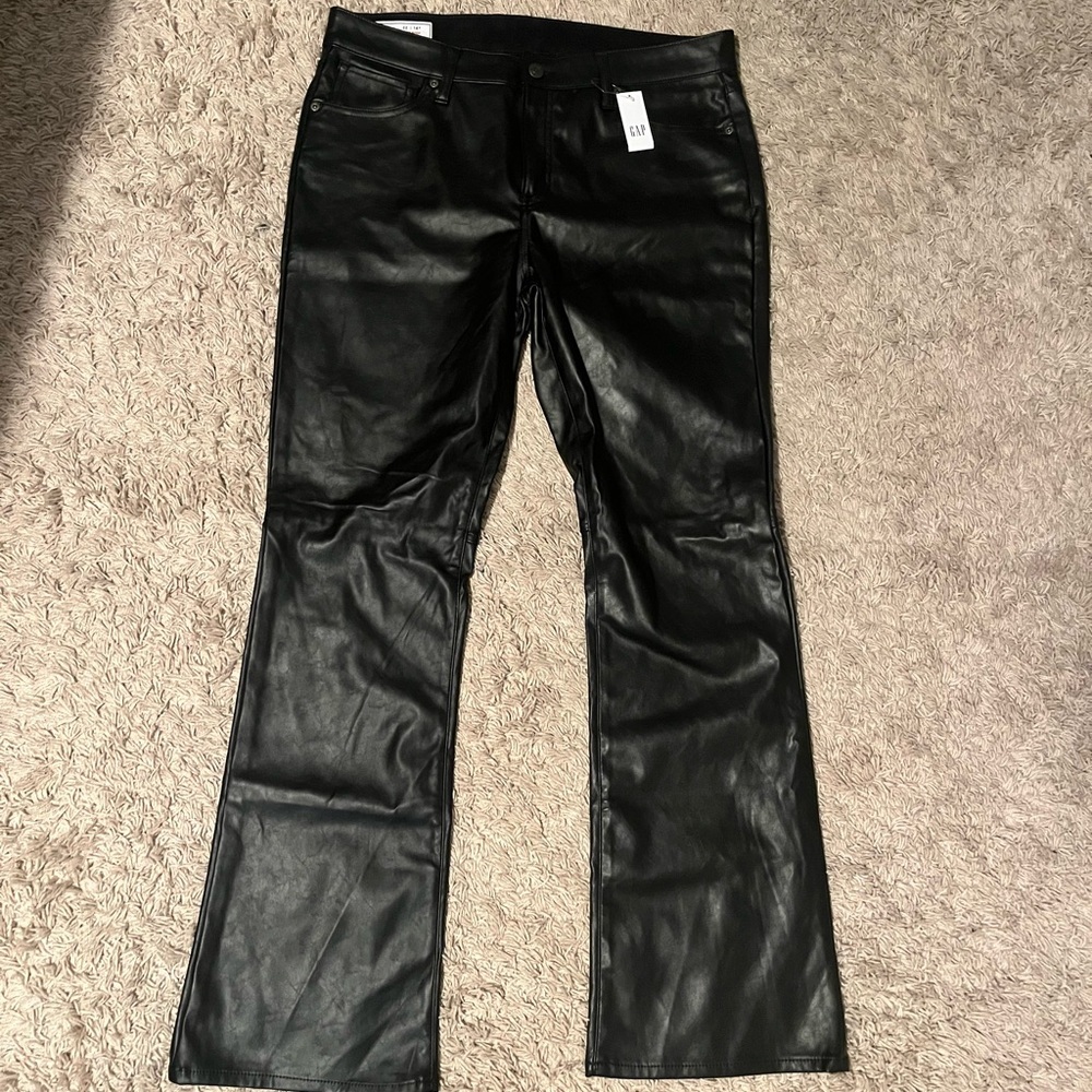 NWT GAP Baby Boot Mid Rise Leather Pant